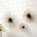 Picture of Chrome Wall Flowers - Set of  3