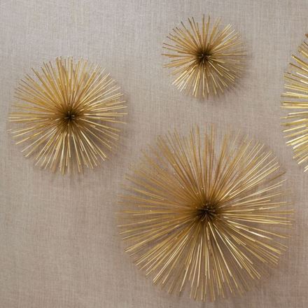 Picture of Brass Wall Flowers- Set of 3