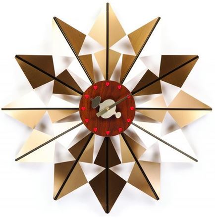 Picture of Gold Butterfly Clock 