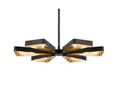 Picture of Luna 6 light bronze and gold chandelier 